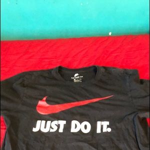 Nike Red Check Mark T shirt